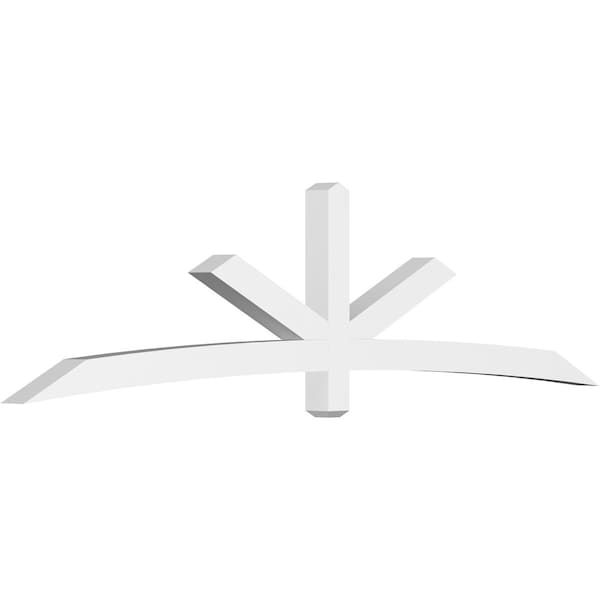 Ekena Millwork Alberta Architectural Grade PVC Gable Bracket, 108"W x 27"H x 4"D x 4"F, 6/12 Pitch GBP108X27X0404ALB00 - main